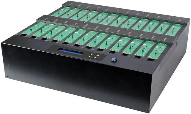 Alt view image 7 of 7 - Systor 1 to 23 SATA & M.2 NVMe Duplicator - 12GB/Min - Standalone Copier & Eraser/Sanitizer for Multiple PCIe M2 Drives (SYSNVME-M2223)
