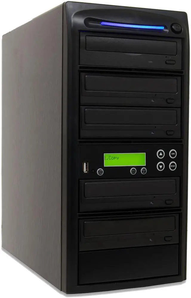 Main image of Produplicator USB Drive to 4 CD DVD Duplicator - Convert Flash Memory Card to Disc Copier (DVDUSB04SATA20X)