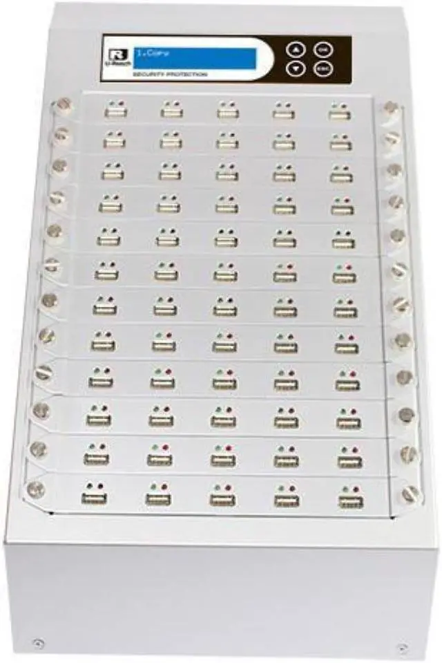 Main image of Ureach 1:59 USB Duplicator 2GB/Min - Standalone Flash Drive Copier/Eraser - Clones Thumb Drives Up To 33MB/Sec - Intelligent 9 Silver Series (UB960S)