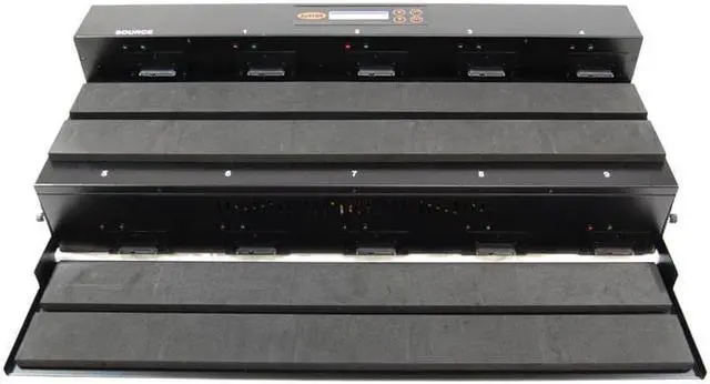 Alt view image 3 of 4 - Systor 1:9 Flatbed SATA Hard Drive Duplicator & Sanitizer - 18GB/Min - Copy & Erase 2.5 SDD Solid State & 3.5 HDD Disks 300MB/Sec (SYS09-SSD-SATA2)