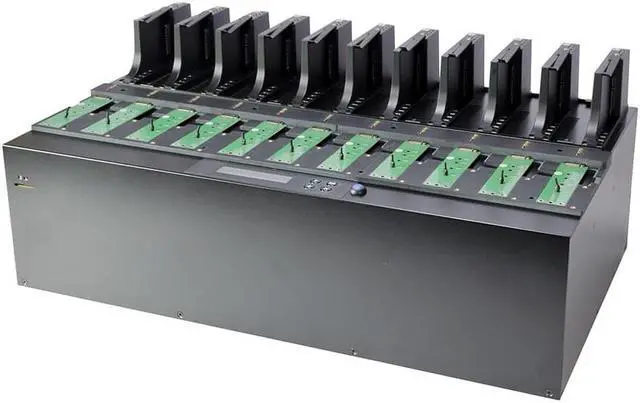 Alt view image 6 of 6 - Systor 1 to 10 SATA & M.2 NVMe Duplicator - 24GB/Min - Standalone Copier & Eraser/Sanitizer for Multiple PCIe M2, 2.5 Inch HDD Hard Disk & SSD Solid State Drives (SYSNVME-HC410)