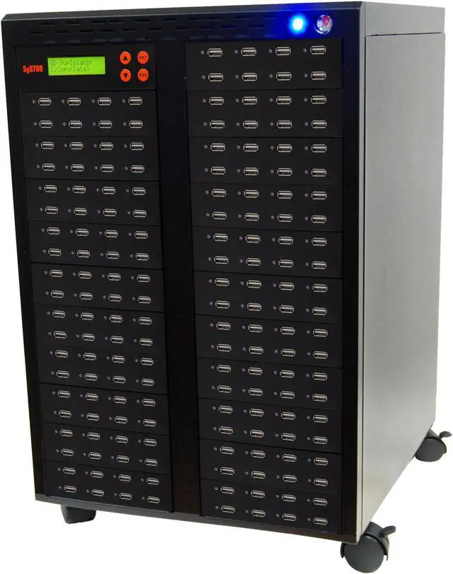 Main image of Systor 1 to 167 USB Duplicator & Sanitizer 2GB/Min - Standalone Multiple Flash Memory Copier & Storage Drive Eraser, Speeds Up to 33MB/Sec (SYS-USBD-167)