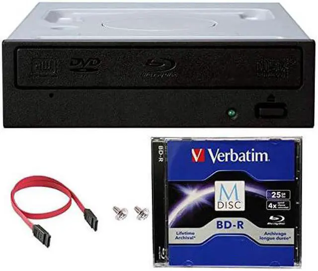 Pioneer BDR-212DBK Internal 16x Blu-ray Writer Drive Bundle with