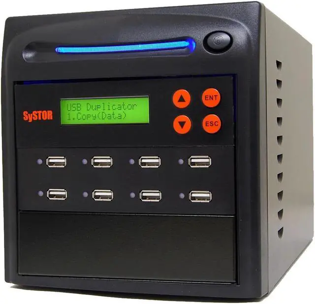 Main image of Systor 1 to 7 USB Duplicator & Sanitizer 2GB/Min - Standalone Multiple Flash Memory Copier & Storage Drive Eraser, Speeds Up to 33MB/Sec (SYS-USBD-7)