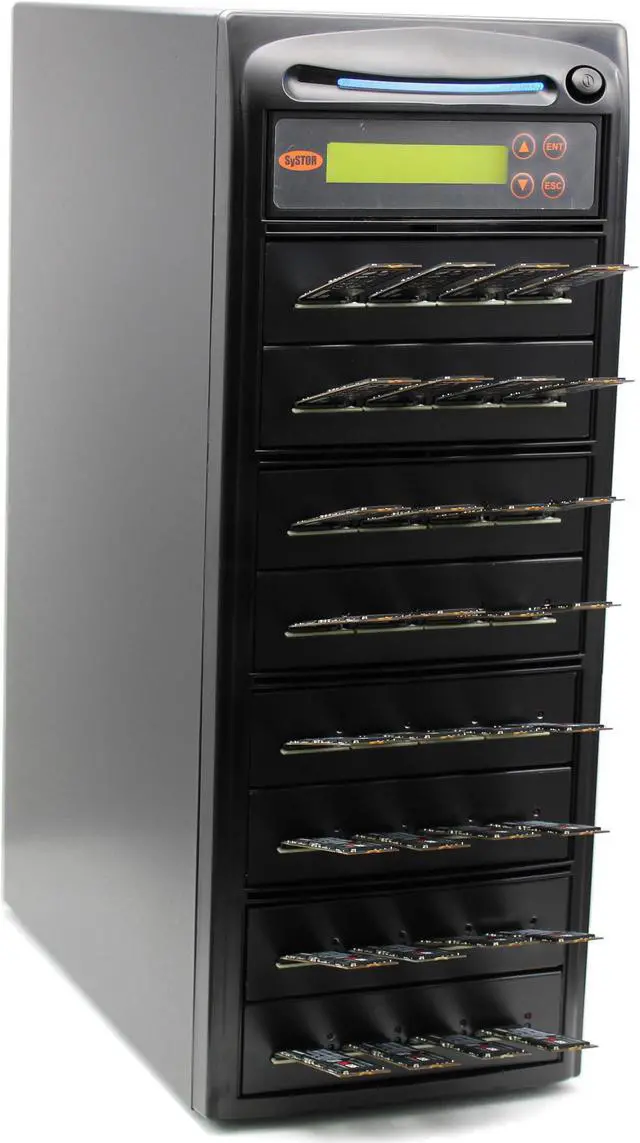 Alt view image 3 of 4 - Systor 1 to 31 SATA & M.2 NVMe Duplicator - 24GB/Min - Standalone Copier & Eraser/Sanitizer for Multiple PCIe M2 Drives (SYSNVME-NX431)