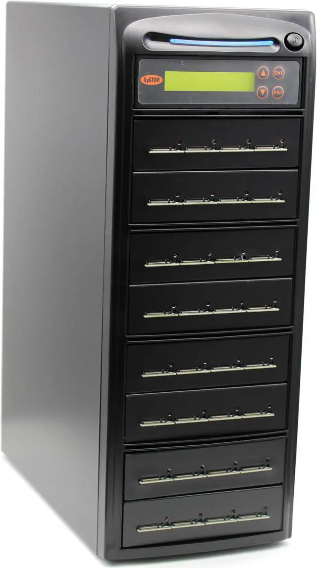 Alt view image 4 of 4 - Systor 1 to 31 SATA & M.2 NVMe Duplicator - 24GB/Min - Standalone Copier & Eraser/Sanitizer for Multiple PCIe M2 Drives (SYSNVME-NX431)
