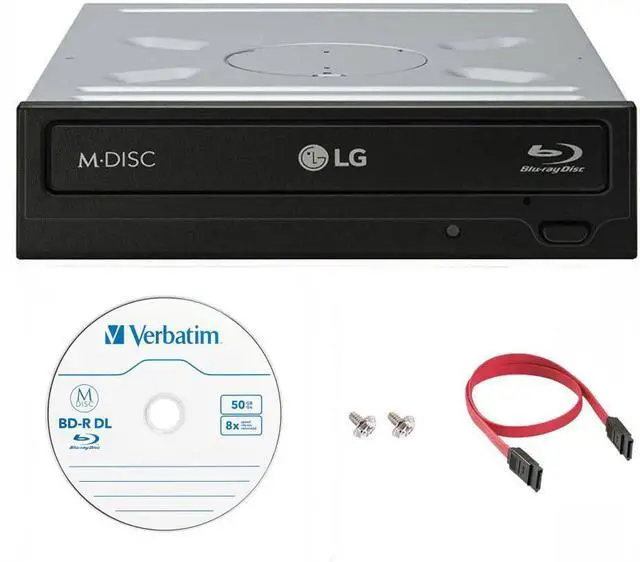 Main image of LG WH14NS40 16X Blu-ray BDXL DVD CD Internal Burner Drive Bundle with Free 50GB M-DISC BD-R DL + SATA Cable + Mounting Screws