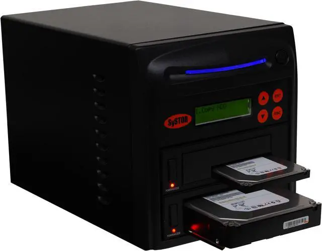Main image of Systor 1:1 SATA Hard Drive Duplicator & Sanitizer - 5.4GB/Min - Copy & Erase 2.5 SDD Solid State & 3.5 HDD Disks (SYS101HS-DP) - 90MB/Sec, Dual Port Hot Swap