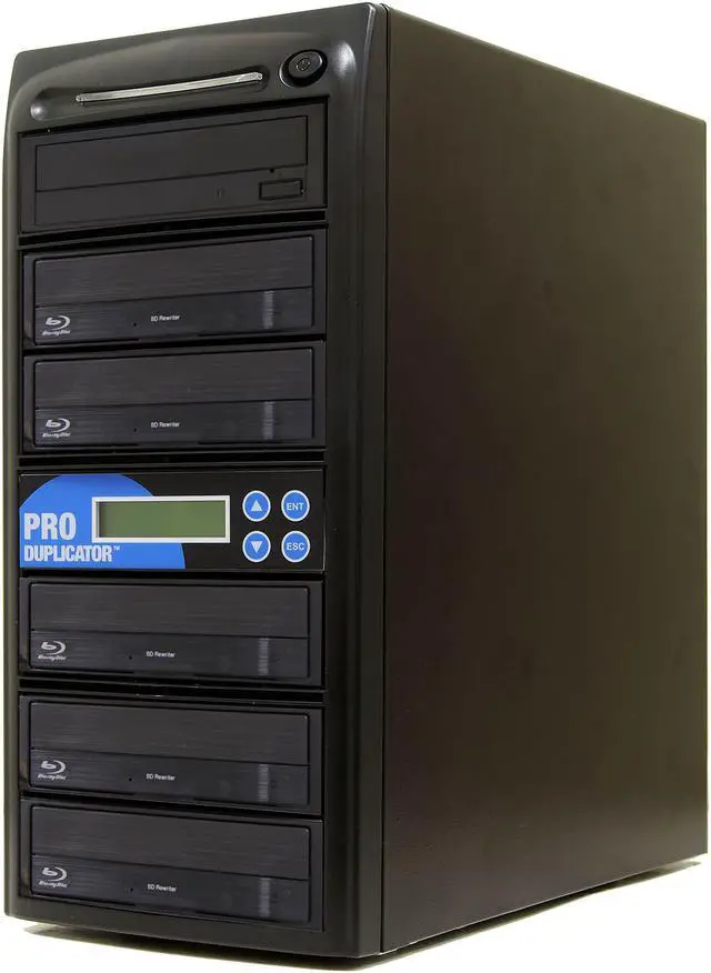 Alt view image 2 of 7 - Produplicator 1 to 5 Blu-ray BD BDXL M-Disc CD DVD Duplicator - Standalone Copier Duplication Tower