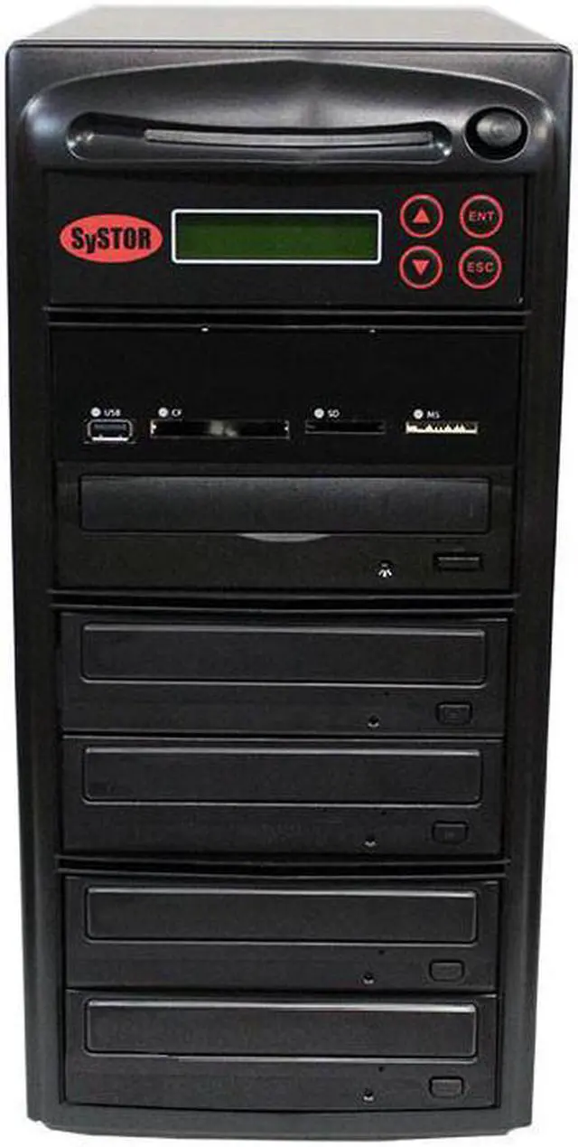 Main image of Systor Multi Media Center - Flash Memory Drive (USB/SD/CF/MS/MMC) to Disc Backup + 1 to 4 SATA CD/DVD Duplicator (PMBC-4)