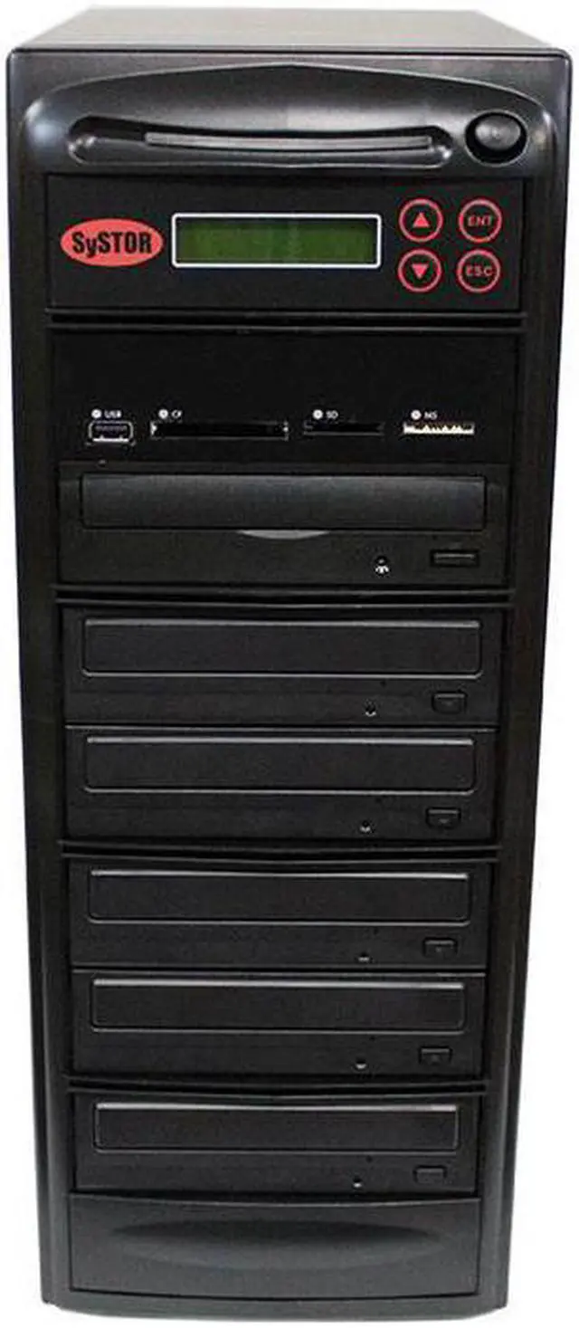 Main image of Systor Multi Media Center - Flash Memory Drive (USB/SD/CF/MS/MMC) to Disc Backup + 1 to 5 SATA CD/DVD Duplicator (PMBC-5)