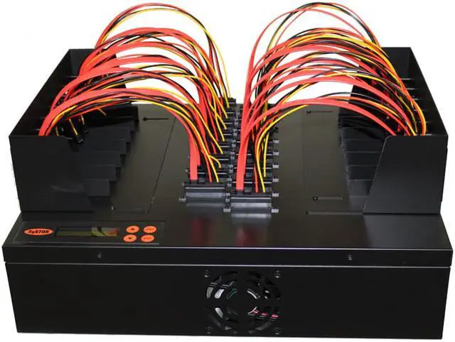 Alt view image 4 of 4 - Systor 1:15 Flatbed SATA Hard Drive Duplicator & Sanitizer - 9GB/Min - Copy & Erase 2.5 SDD Solid State & 3.5 HDD Disks 150MB/Sec (SYS15HDD-SATA1)