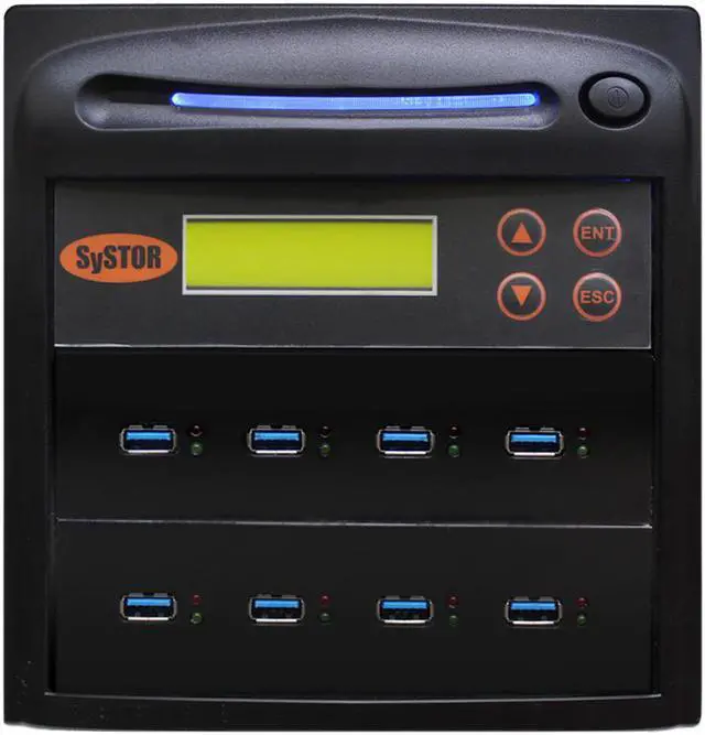 Main image of Systor 1 to 7 USB 3.0/3.1 Duplicator & Sanitizer 18GB/Min - Standalone Multiple Flash Memory Copier & Storage Drive Eraser, Speeds Up to 300MB/Sec (SYS-USB30-7)