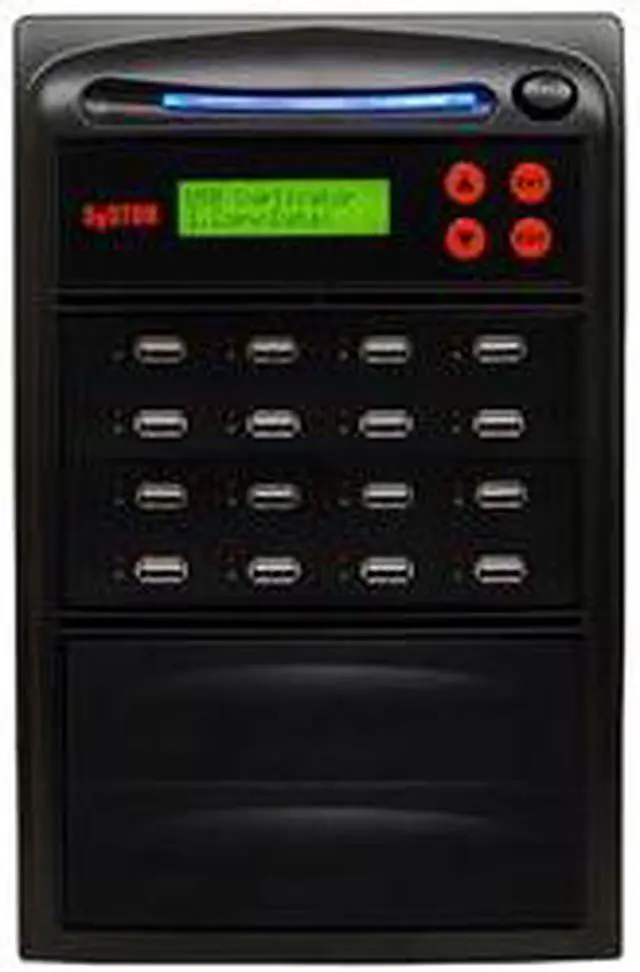 Main image of Systor 1 to 15 USB Duplicator & Sanitizer for USB-Powered Portable External HDD Hard Drives & Flash Memory Thumb Drives - SYS15EXH