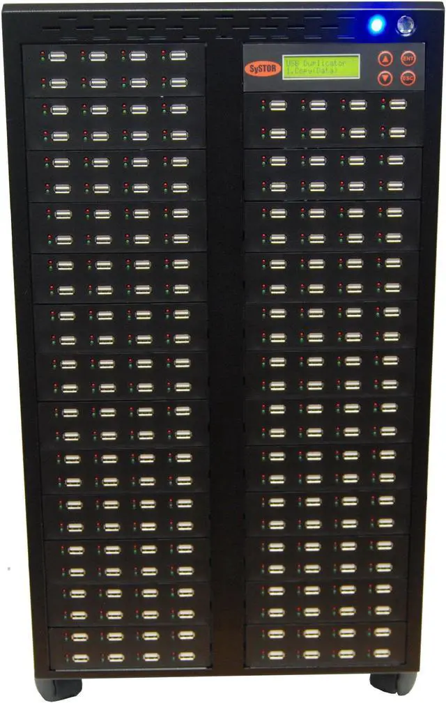 Main image of Systor 1 to 199 USB Duplicator & Sanitizer 2GB/Min - Standalone Multiple Flash Memory Copier & Storage Drive Eraser, Speeds Up to 33MB/Sec (SYS-USBD-199)
