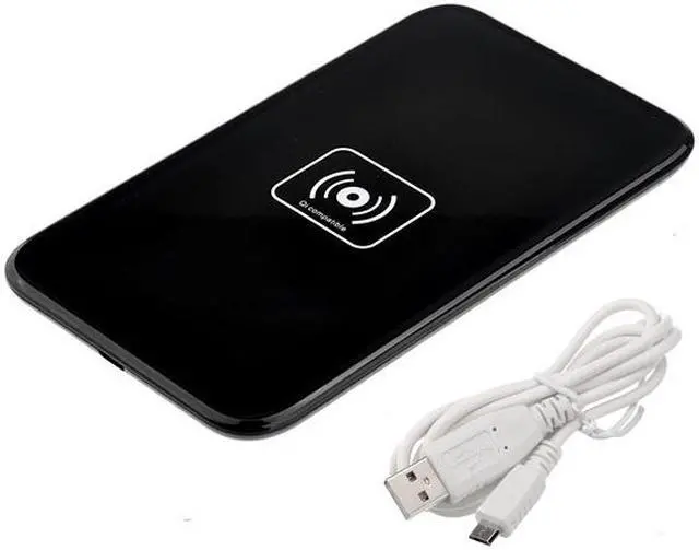 Alt view image 3 of 4 - QI Standard Wireless Charger Charging Pad+Receiver For Samsung Galaxy S4 S IV
