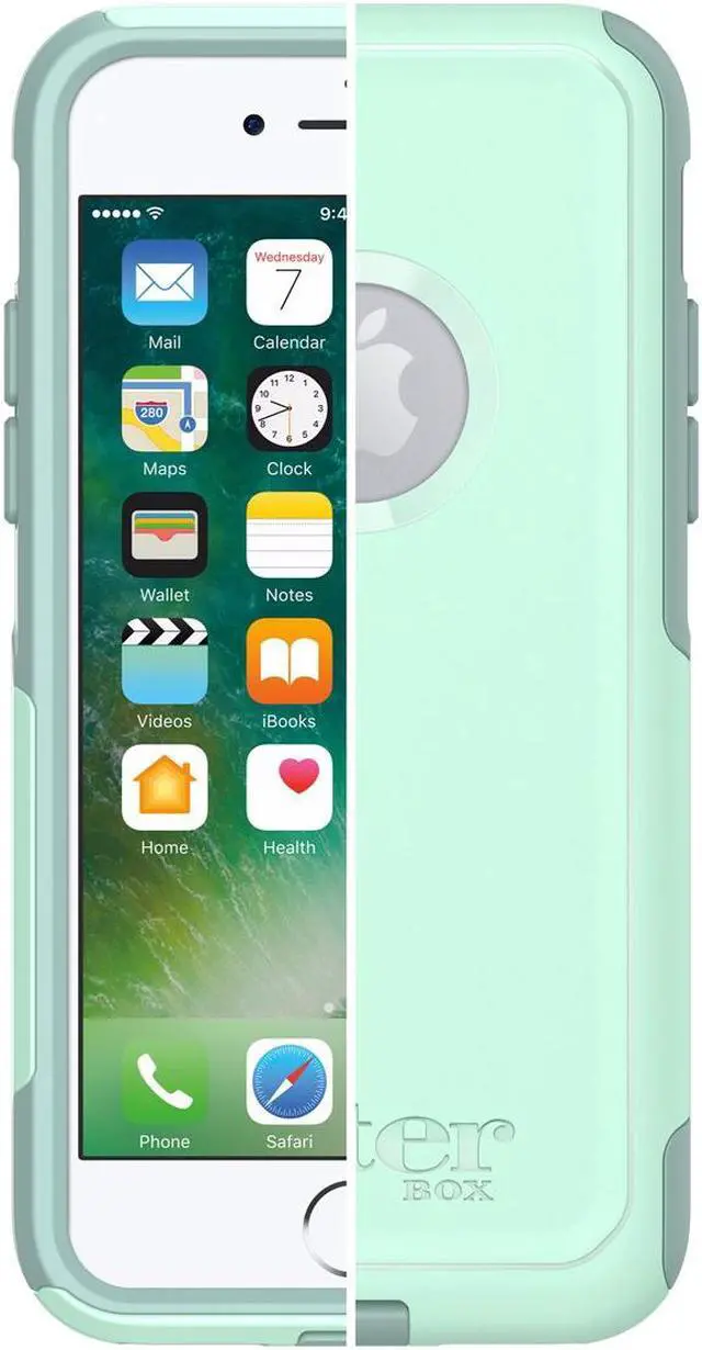 Alt view image 12 of 16 - OtterBox 77-56653 Commuter Series Case for iPhone SE (2nd gen) and iPhone 8/7 - Ocean Way (Aqua Sail/Aquifer)