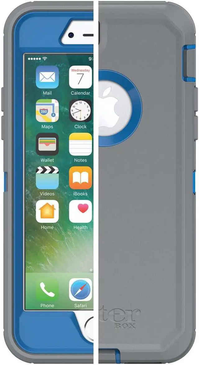 Alt view image 6 of 8 - Otterbox 77-55148 iPhone SE (2nd gen) and iPhone 8/7 Defender Series Case Marathoner Belt & Gunmetal Grey
