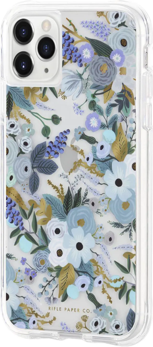 Alt view image 2 of 4 - Case-Mate Rifle Paper Case for iPhone 11 Pro Max - Garden Party Blue