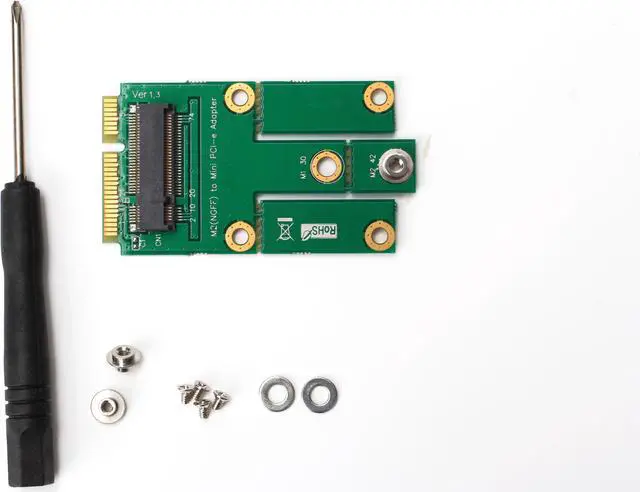 Alt view image 5 of 5 - M2MU2 M.2 (NGFF) to Mini PCI-E Adapter for 2G GSM/GPRS/3G/CDMA/WWLAN/GPS