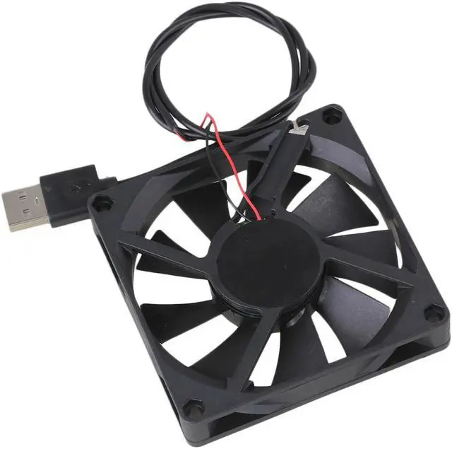 Alt view image 4 of 6 - Black 5V 8015 USB Computer/PC/CPU Silent Cooling Case Fan 80x80x15mm