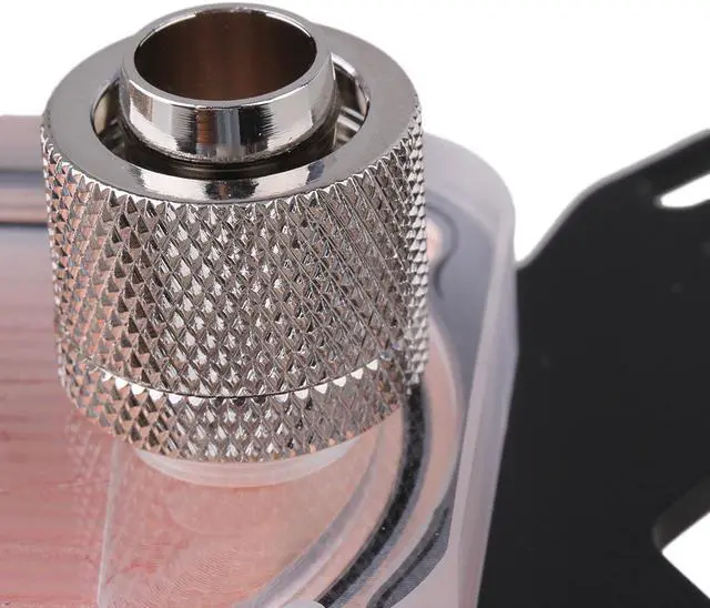 Alt view image 4 of 6 - Computer Water Cooling CPU Block Head with Fast Twist Connector Copper 50mm Base