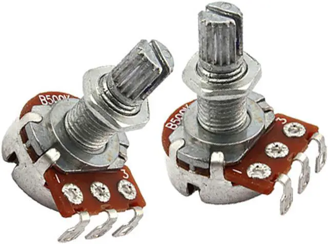 Alt view image 3 of 6 - 1 Set of 10 B500K OHM Audio Tone Guitar Potentiometer