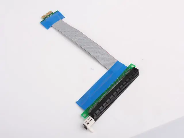 Alt view image 2 of 3 - 1X To 16X PCI-E Extension Extender Cable Ribbon Riser Card Cable Adapter Cord