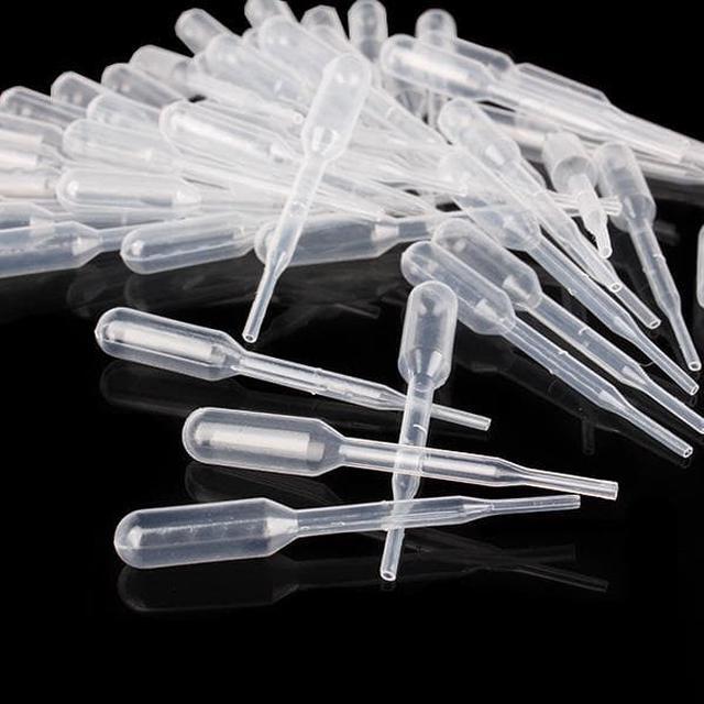 Alt view image 2 of 3 - A Set 0.2ML Plastic Disposable Transfer Pasteur Pipettes Pipet 60mm Droppers