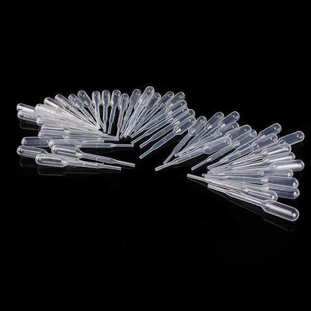 Alt view image 3 of 3 - A Set 0.2ML Plastic Disposable Transfer Pasteur Pipettes Pipet 60mm Droppers