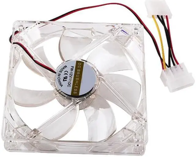 Alt view image 2 of 3 - Fantastic 120mm 4 LED 4Pin 1200 RPM Cooling Fan PC Chassis Cooler Case Blue