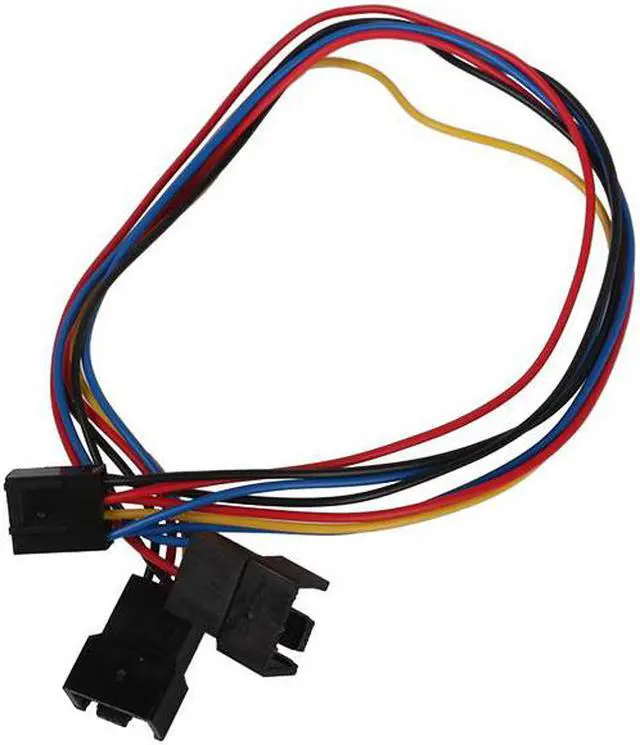 Alt view image 2 of 3 - 30cm PC Motherboard Fan Cooling 4 Pin to 2x 4pin/3pin PWM Extension Cable New