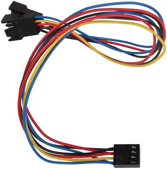 Alt view image 3 of 3 - 30cm PC Motherboard Fan Cooling 4 Pin to 2x 4pin/3pin PWM Extension Cable New