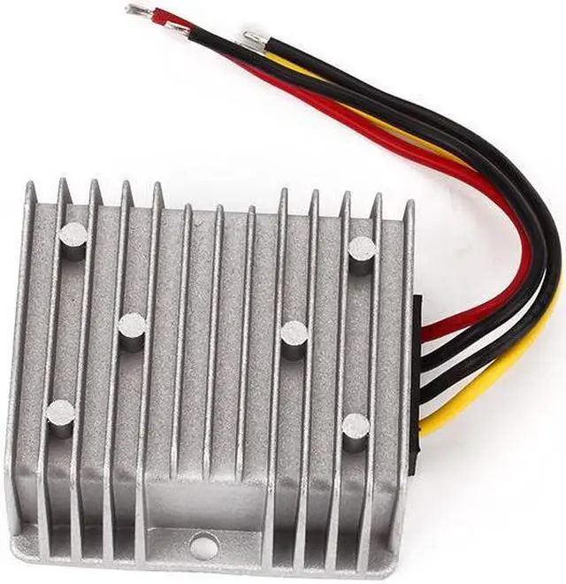 Alt view image 2 of 5 - DC/DC Car Voltage Converter 12V Step Up to 240W 24V 10A Silver Gray Power Supply