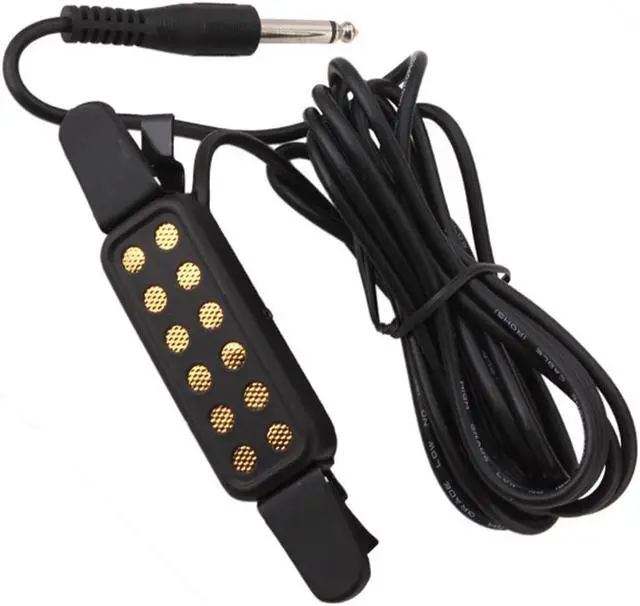 Alt view image 2 of 3 - Acoustic & Classical Guitar Clip on pickup With Gold dot