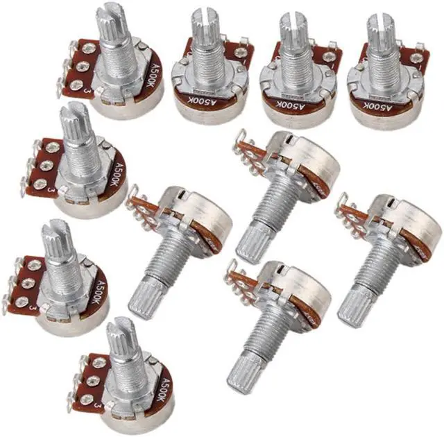 Main image of 10 * 16KNP A500K L18MM POTS Guitar Potentiometer