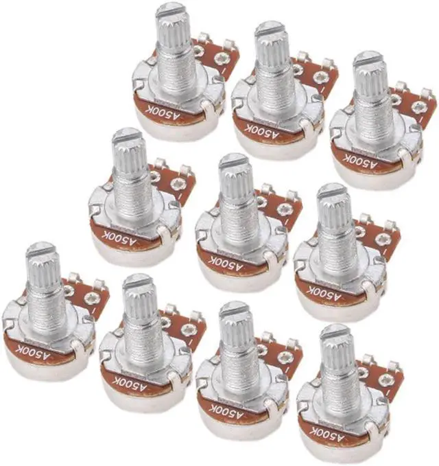 Alt view image 3 of 3 - 10 * 16KNP A500K L18MM POTS Guitar Potentiometer