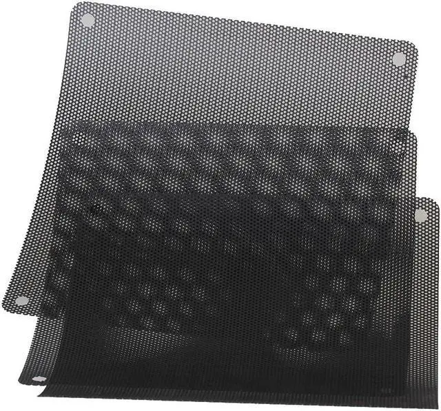 Alt view image 3 of 6 - 10 x Cuttable Black PVC PC Fan Dust Filter Dustproof Case Computer Mesh 140mm