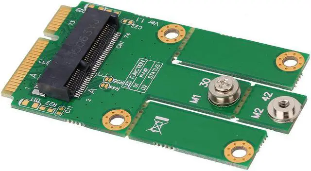 Alt view image 2 of 6 - M.2 NGFF / Key E Card to mPCIe (PCIe+USB) Adapter For Laptop Desktop mPCIe slot
