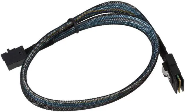 Main image of 0.5m 12Gbps High Speed MINI SAS SFF 8643 to SFF-8087 Data Cable Blue