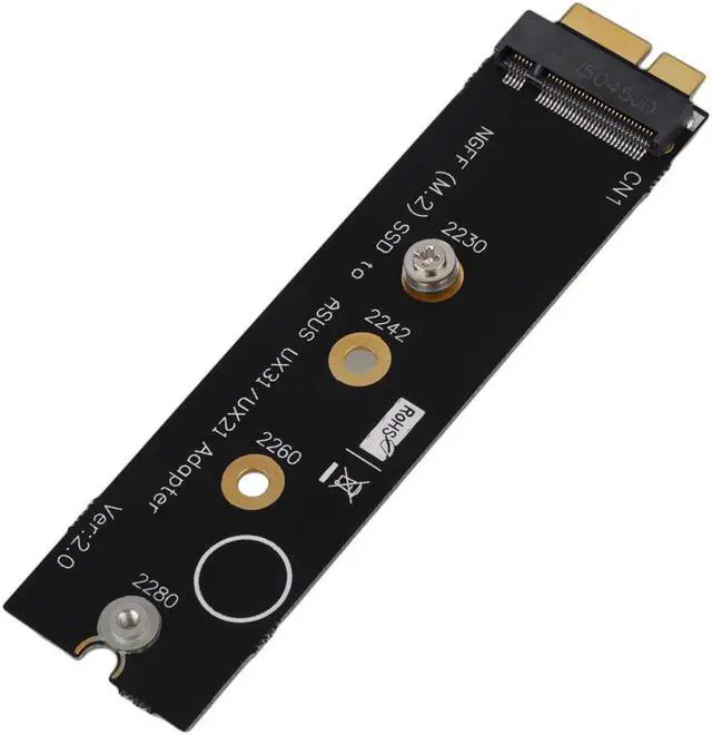 Alt view image 3 of 6 - M.2 (NGFF) SSD to 18 Pin Key B SSD to Asus UX31 UX21 Adapter Card SATA Transfer