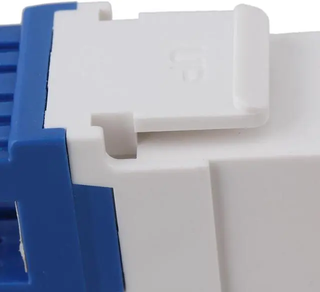 Alt view image 6 of 6 - 5pcs Cat6 RJ45 Gigabit Coupler Adapter For Keystone Panel 180°