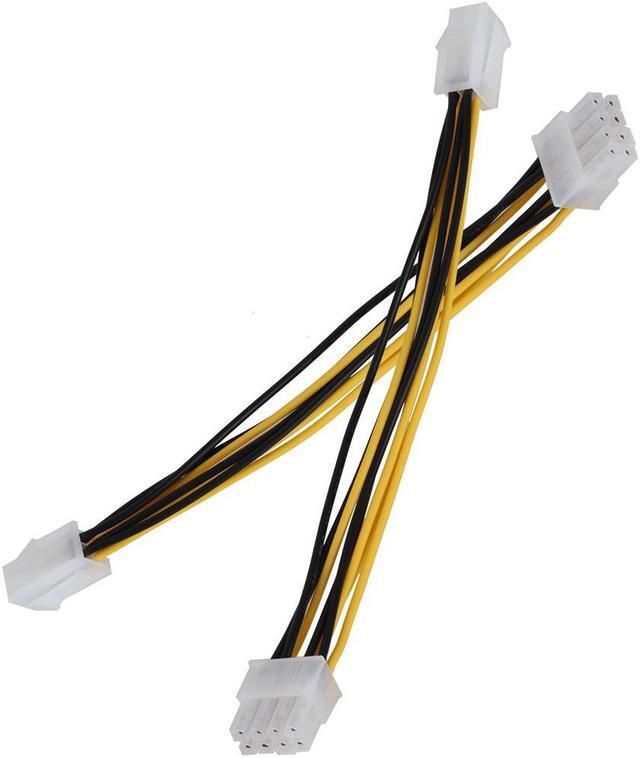 Alt view image 2 of 6 - 5 x ATX 12V EPS CPU Power Cable 4 Pin Male to 8 Pin Female For PC Computer