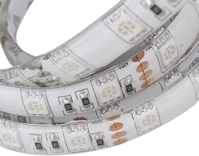 Alt view image 4 of 6 - 5050 RGB Multicolor LED Light Strip 24 Key Remote Control Power Supply 90 Light