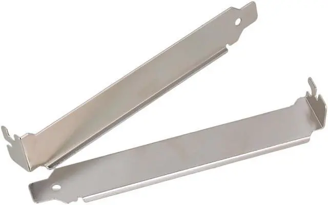Alt view image 2 of 6 - 10 x Computer PC Stainless Steel Blank Slot PCI Bracket Cover Plate with Screws