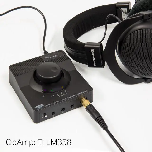 Alt view image 4 of 10 - SYBA Black SD-DAC63116 USB 2.0 DAC 24bit 96KHz Plus Stereo Headphone Amplifier