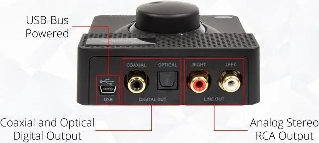 Alt view image 6 of 10 - SYBA Black SD-DAC63116 USB 2.0 DAC 24bit 96KHz Plus Stereo Headphone Amplifier