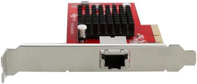 Alt view image 7 of 8 - SYBA SD-PEX24055 10 Gigabit 10GBase-T NBASE-T Ethernet PCI-e x4 Network Card (AQTION AQC107 Chipset) 10Gbps PCI-Express x4