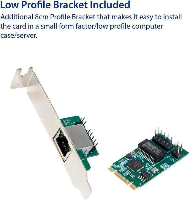 Alt view image 4 of 13 - Single Port 2.5 Gigabit M.2 M+B key Ethernet Card NIC Intel I225 Chipset