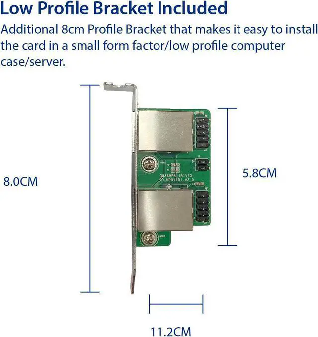 Alt view image 3 of 12 - Dual 2.5 Gigabit mini PCIe Ethernet Network Expansion Card